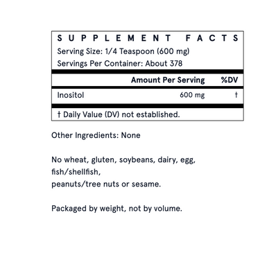 Inositol - 600mg Powder